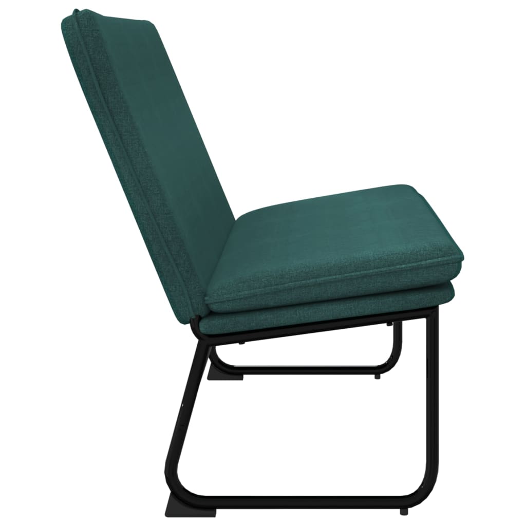 vidaXL Bench Dark Green 100x75x76 cm Fabric
