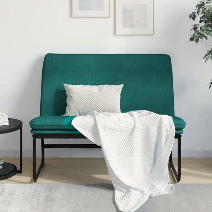 vidaXL Bench Dark Green 100x75x76 cm Fabric