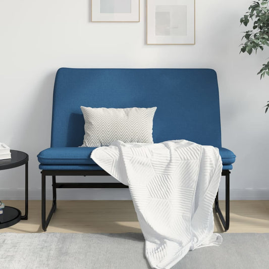 vidaXL Bench Blue 100x75x76 cm Fabric