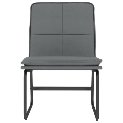 vidaXL Lounge Chair Grey 54x75x76 cm Faux Leather