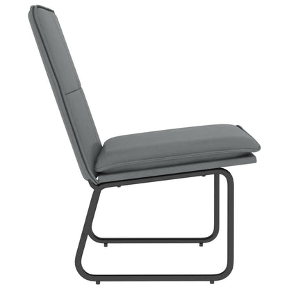 vidaXL Lounge Chair Grey 54x75x76 cm Faux Leather