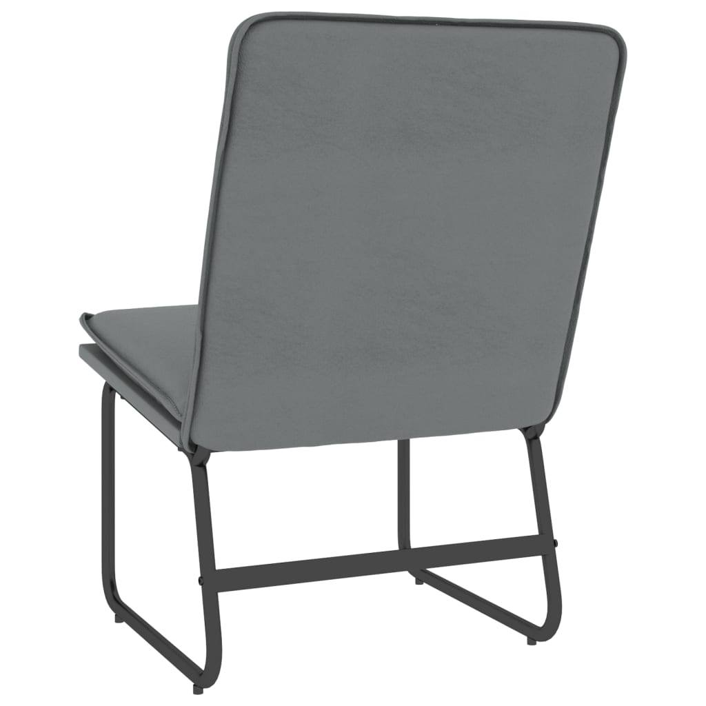 vidaXL Lounge Chair Grey 54x75x76 cm Faux Leather