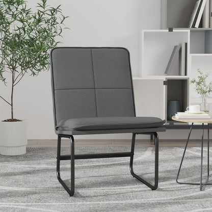 vidaXL Lounge Chair Grey 54x75x76 cm Faux Leather