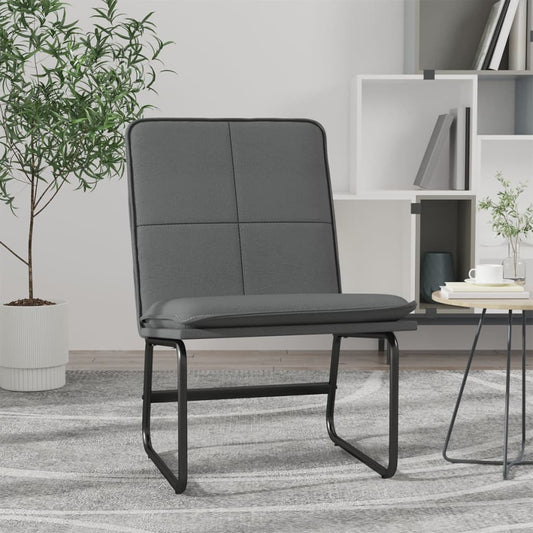 vidaXL Lounge Chair Grey 54x75x76 cm Faux Leather