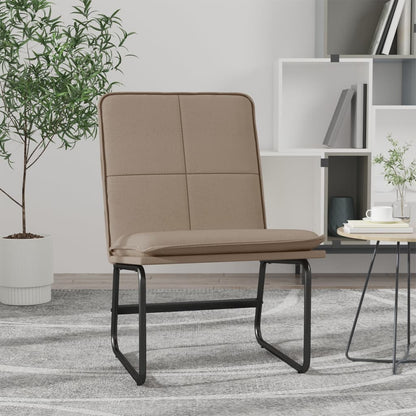 vidaXL Lounge Chair Cappuccino 54x75x76 cm Faux Leather