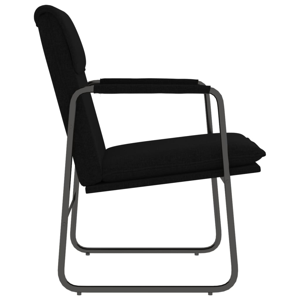vidaXL Lounge Chair Black 55x64x80 cm Fabric