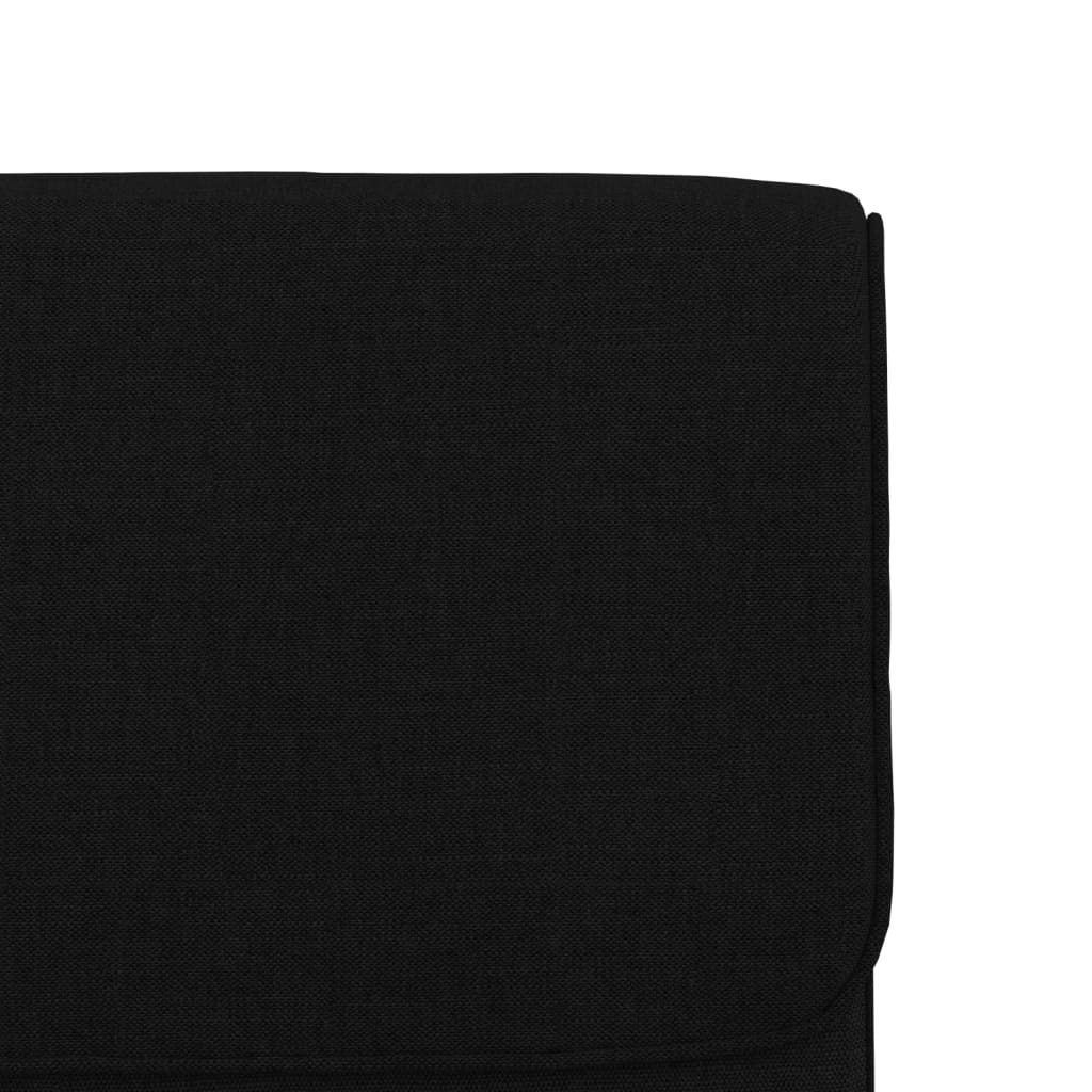 vidaXL Lounge Chair Black 55x64x80 cm Fabric
