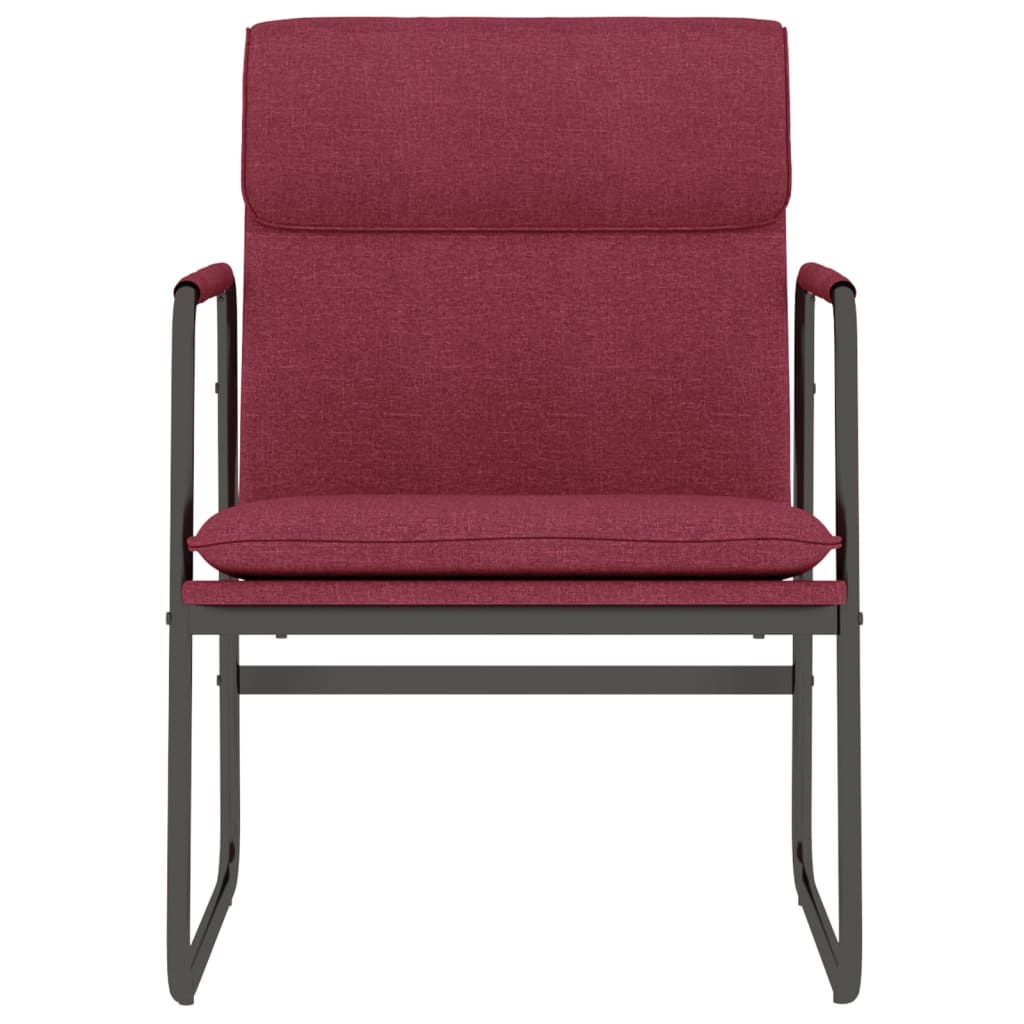 vidaXL Lounge Chair Wine Red 55x64x80 cm Fabric