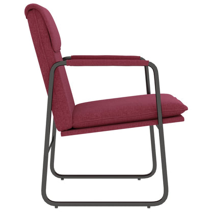 vidaXL Lounge Chair Wine Red 55x64x80 cm Fabric