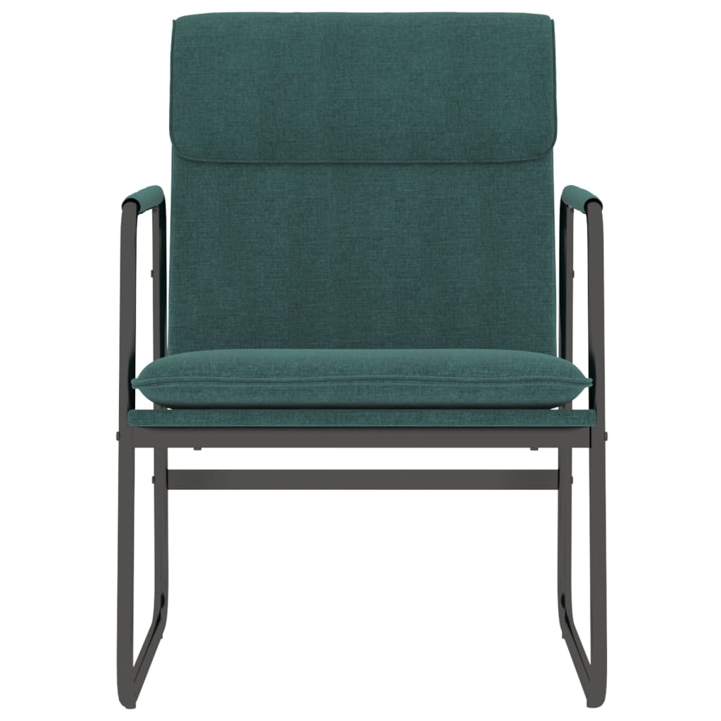 vidaXL Lounge Chair Dark Green 55x64x80 cm Fabric