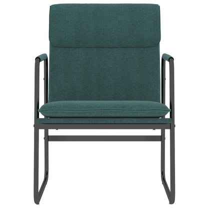 vidaXL Lounge Chair Dark Green 55x64x80 cm Fabric