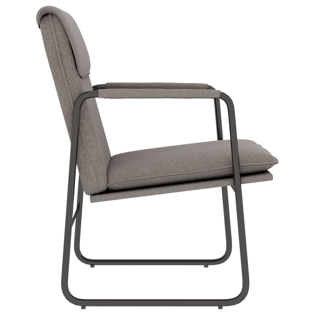 vidaXL Lounge Chair Taupe 55x64x80 cm Fabric