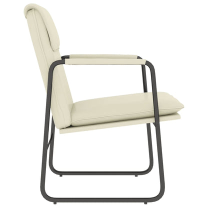 vidaXL Lounge Chair Cream 55x64x80 cm Faux Leather