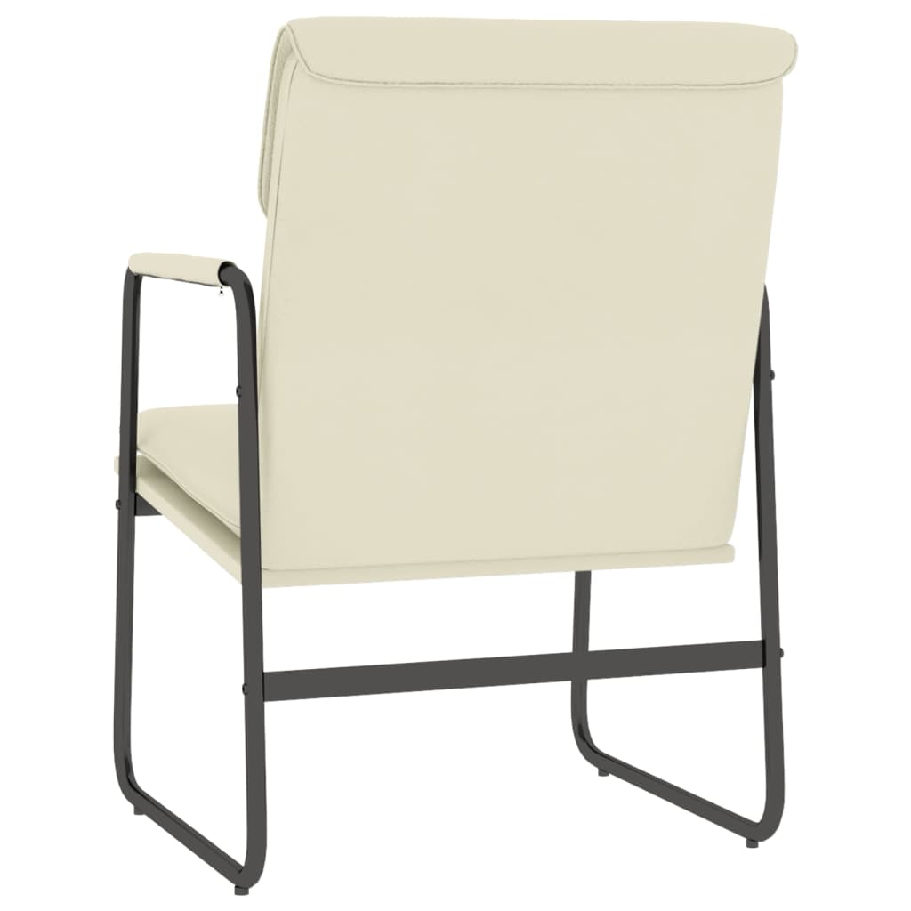 vidaXL Lounge Chair Cream 55x64x80 cm Faux Leather