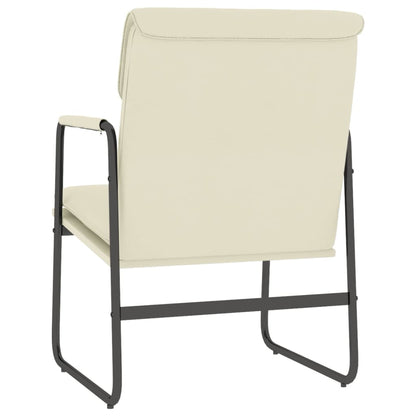 vidaXL Lounge Chair Cream 55x64x80 cm Faux Leather