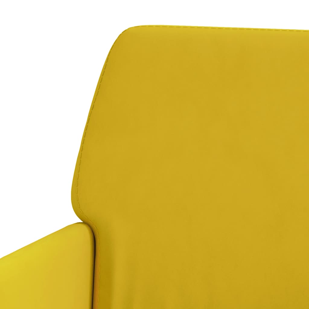 vidaXL Armchair Yellow 62x79x79 cm Velvet