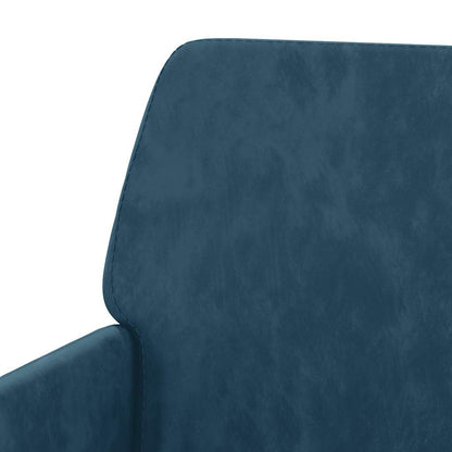 vidaXL Armchair Blue 62x79x79 cm Velvet