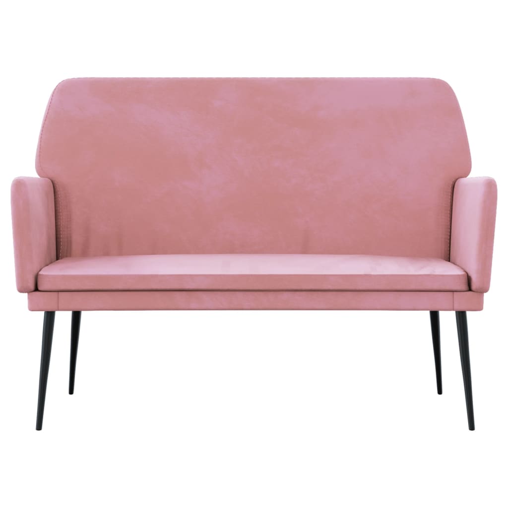 vidaXL Bench Pink 108x79x79 cm Velvet