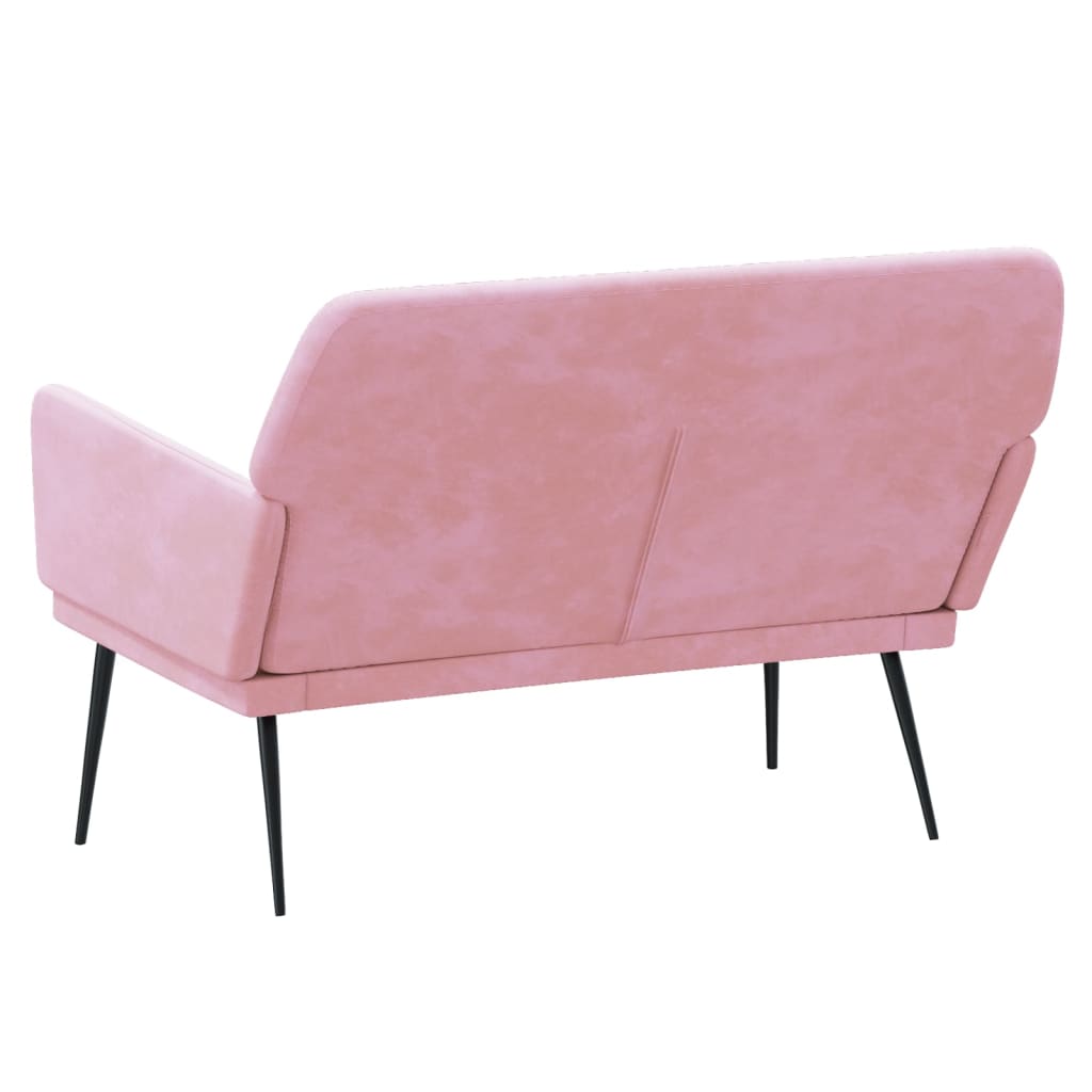 vidaXL Bench Pink 108x79x79 cm Velvet