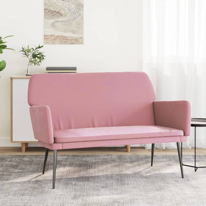 vidaXL Bench Pink 108x79x79 cm Velvet