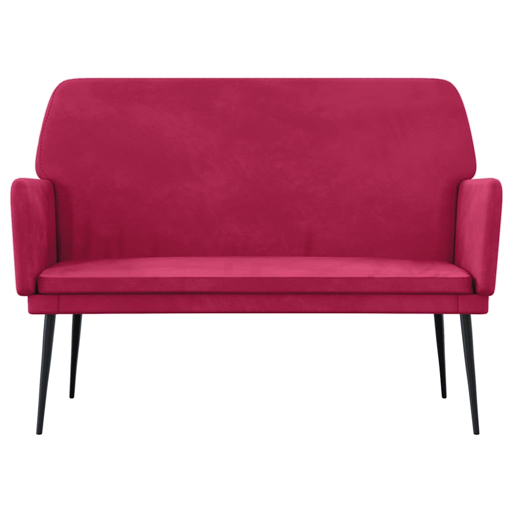 vidaXL Bench Wine Red 108x79x79 cm Velvet