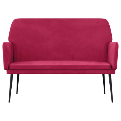vidaXL Bench Wine Red 108x79x79 cm Velvet