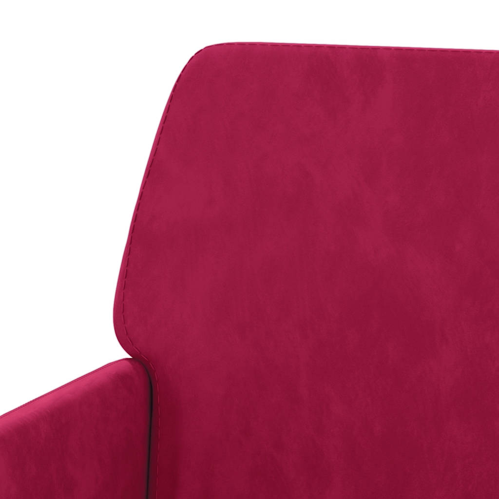 vidaXL Bench Wine Red 108x79x79 cm Velvet