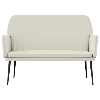 vidaXL Bench Cream 108x79x79 cm Velvet