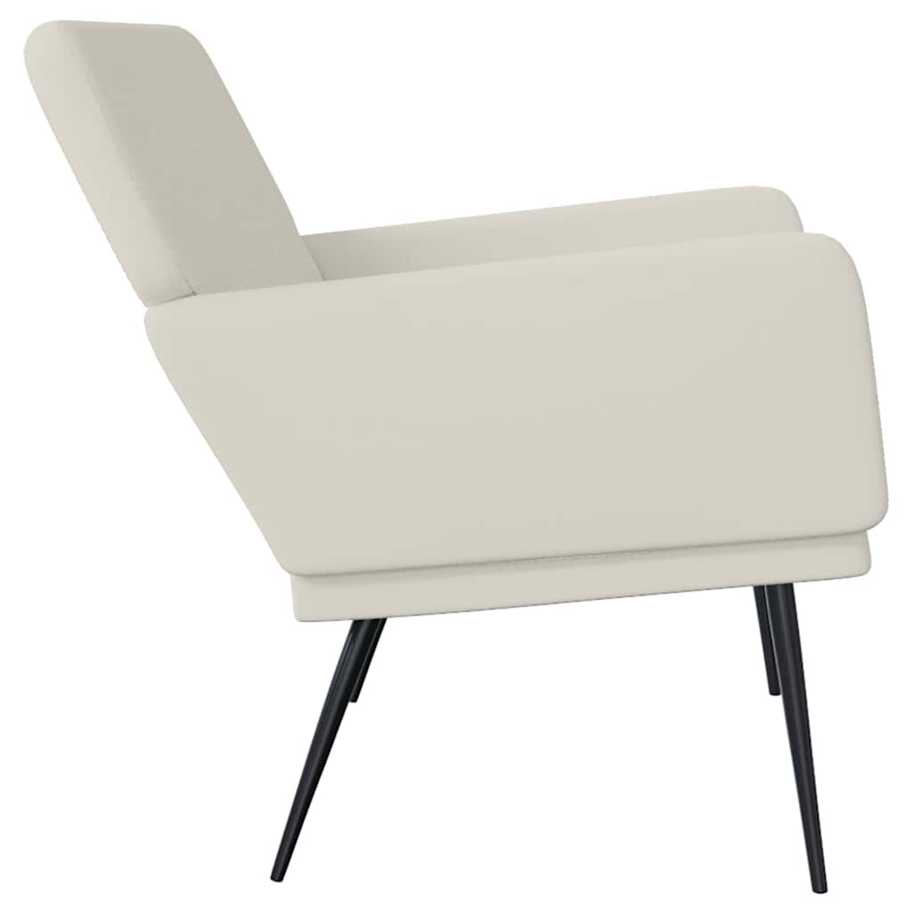 vidaXL Bench Cream 108x79x79 cm Velvet