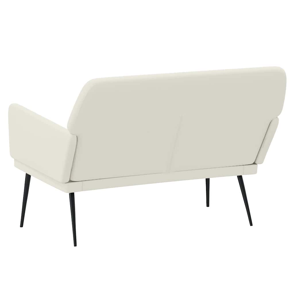 vidaXL Bench Cream 108x79x79 cm Velvet