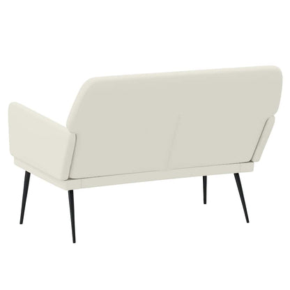 vidaXL Bench Cream 108x79x79 cm Velvet