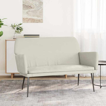 vidaXL Bench Cream 108x79x79 cm Velvet
