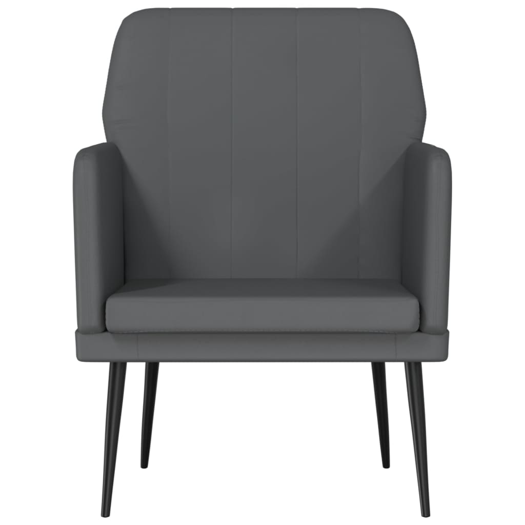 vidaXL Armchair Grey 61x78x80 cm Faux Leather