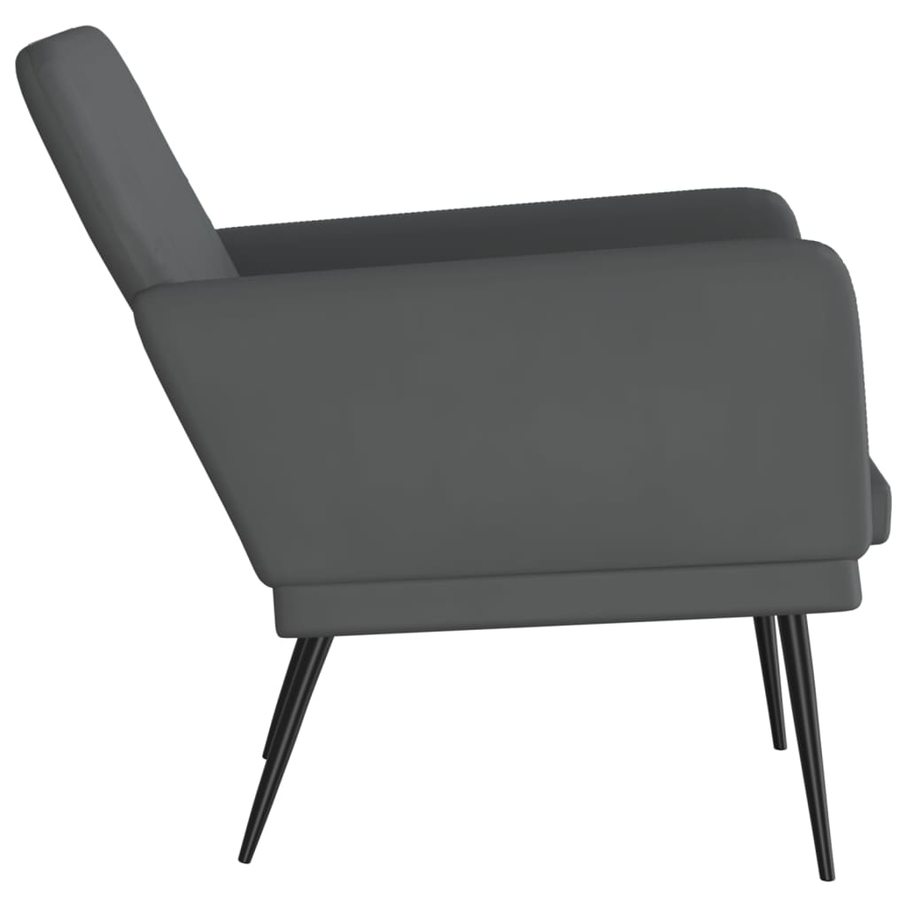 vidaXL Armchair Grey 61x78x80 cm Faux Leather