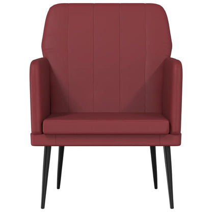 vidaXL Armchair Wine Red 61x78x80 cm Faux Leather