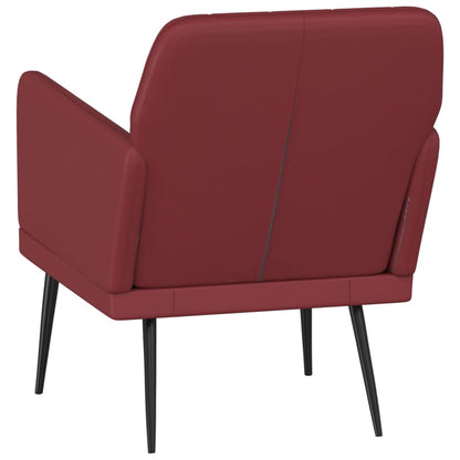 vidaXL Armchair Wine Red 61x78x80 cm Faux Leather