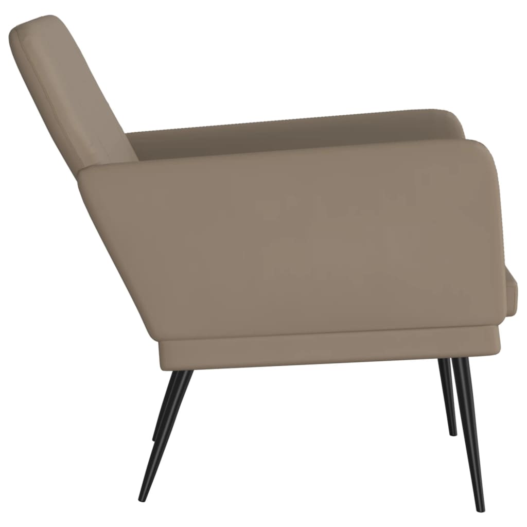 vidaXL Armchair Cappuccino 61x78x80 cm Faux Leather