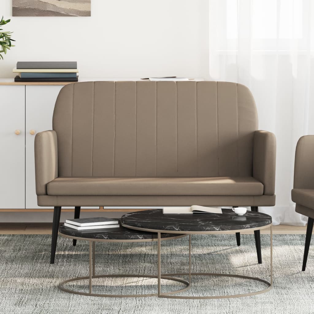 vidaXL Bench Cappuccino 107x80x81 cm Faux Leather