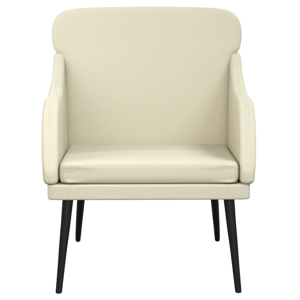 vidaXL Armchair Cream 63x76x80 cm Faux Leather
