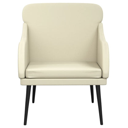 vidaXL Armchair Cream 63x76x80 cm Faux Leather