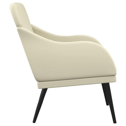vidaXL Armchair Cream 63x76x80 cm Faux Leather