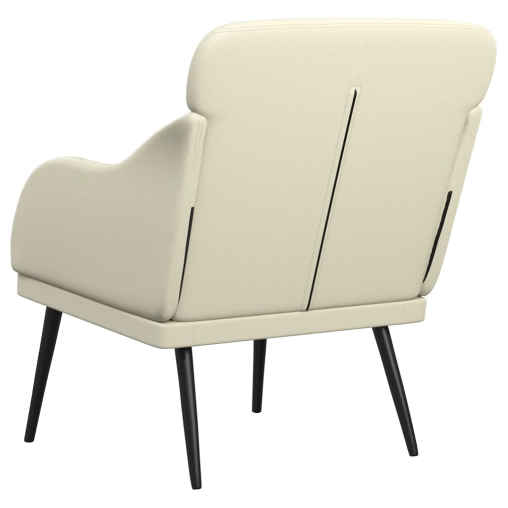 vidaXL Armchair Cream 63x76x80 cm Faux Leather