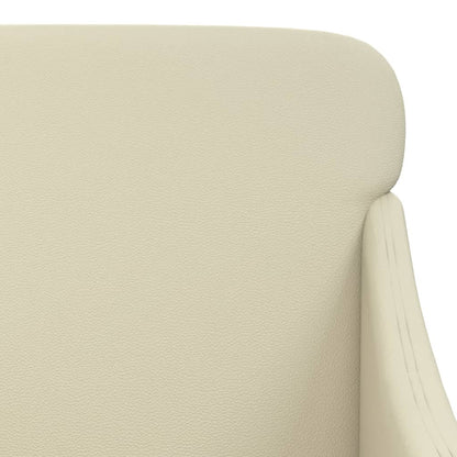vidaXL Armchair Cream 63x76x80 cm Faux Leather