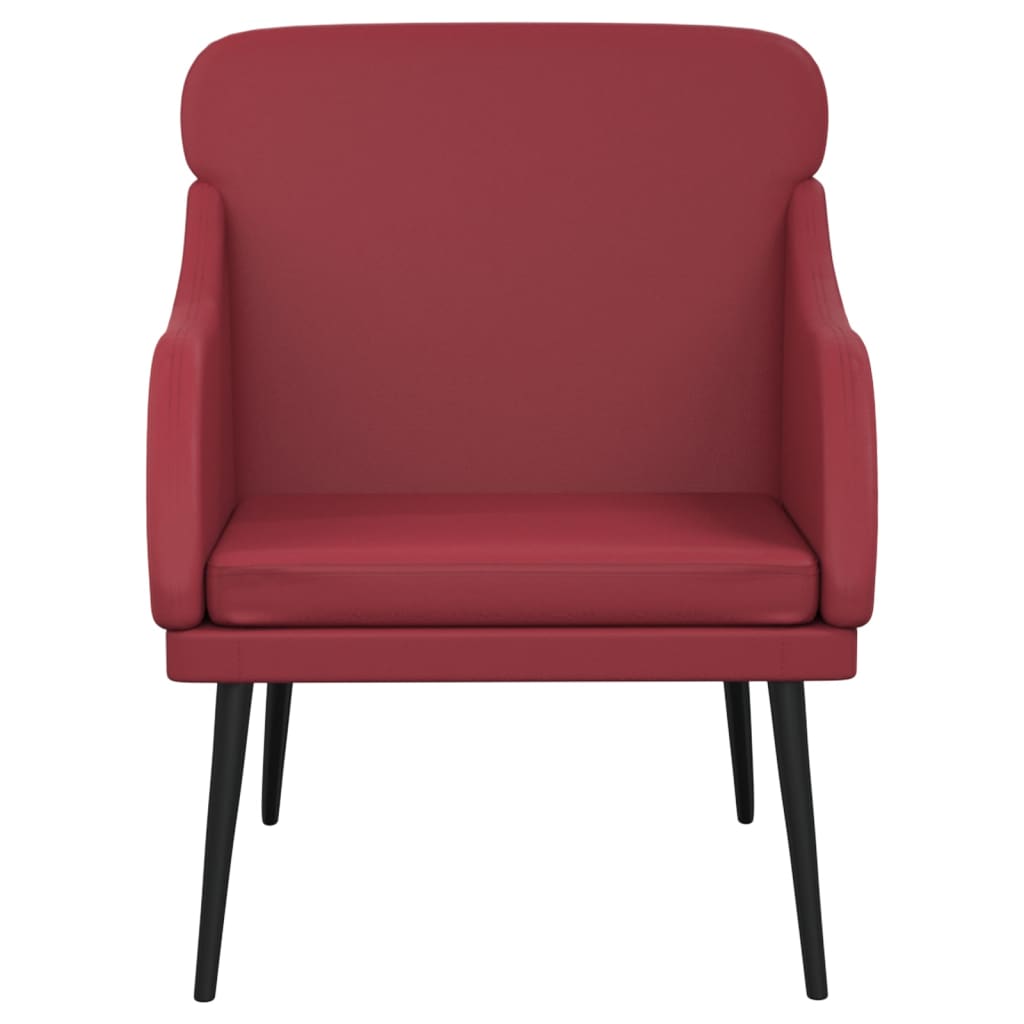 vidaXL Armchair Wine Red 63x76x80 cm Faux Leather