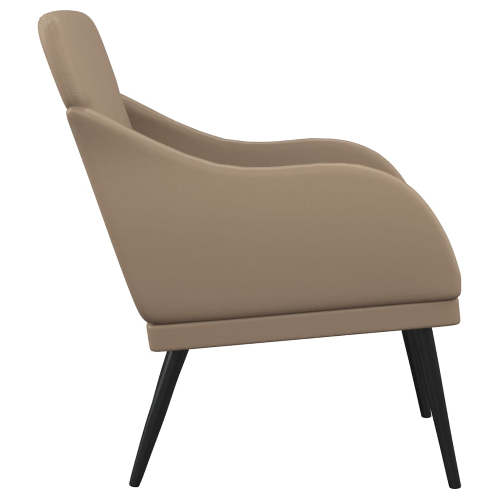 vidaXL Armchair Cappuccino 63x76x80 cm Faux Leather