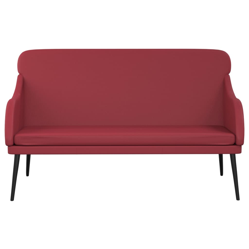 vidaXL Bench Wine Red 110x76x80 cm Faux Leather