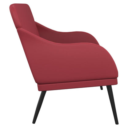 vidaXL Bench Wine Red 110x76x80 cm Faux Leather