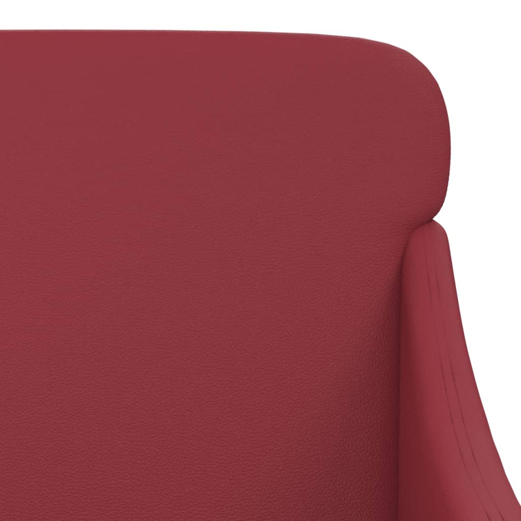 vidaXL Bench Wine Red 110x76x80 cm Faux Leather