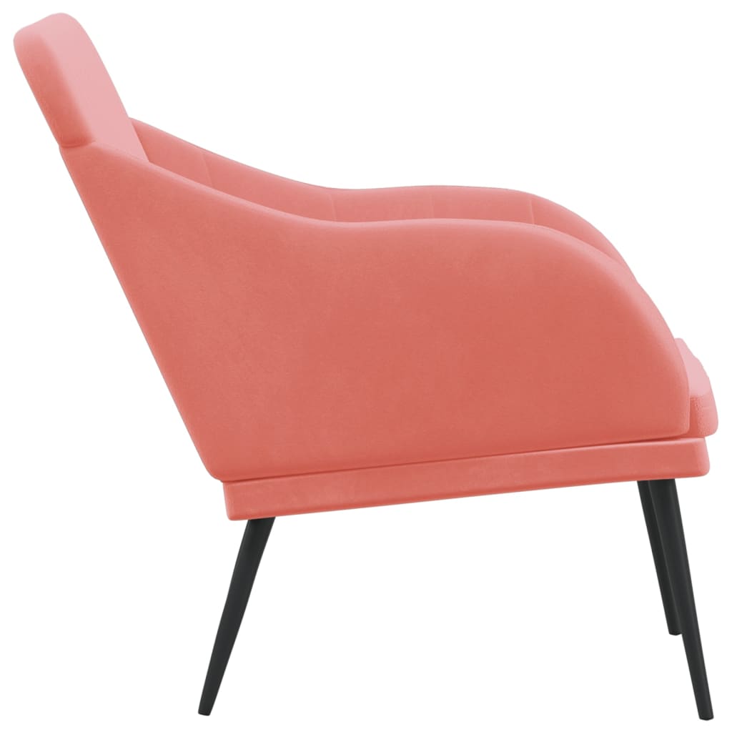 vidaXL Bench Pink 110x76x80 cm Velvet