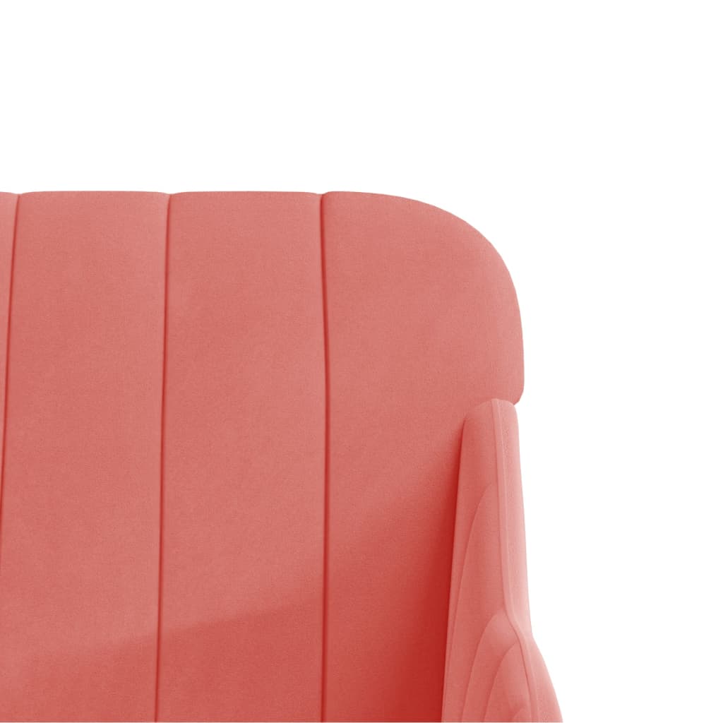vidaXL Bench Pink 110x76x80 cm Velvet